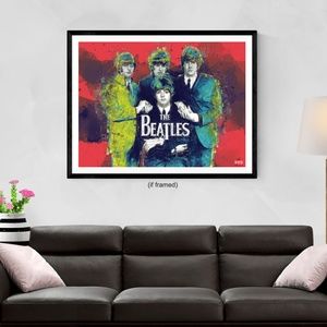 The Beatles Poster Music Wall Art Print (24x18)